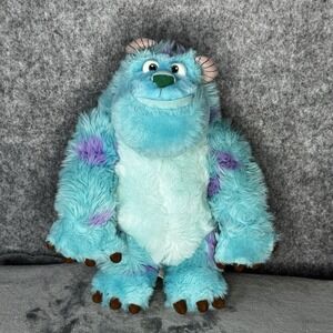 Disney Parks Exclusive Pixar Monsters Inc Sulley 13" Standing Plush Stuffed Blue